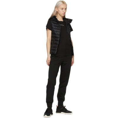 Shop Moncler Black Longue Saison Down Glyco Vest In 999 Black
