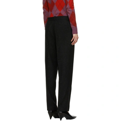 Shop A.p.c. Black Sandra Trousers In Lza Faux No