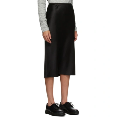 Shop Joseph Black Silk Isaak Skirt