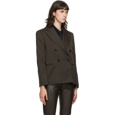 Shop Mm6 Maison Margiela Brown Wool Blazer In 144 Brown