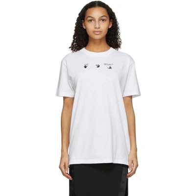 Shop Off-white White 'peace Worldwide' T-shirt