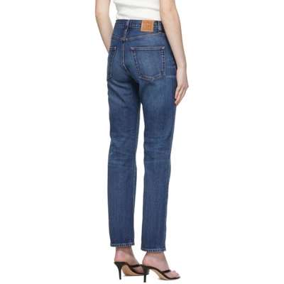 Shop Totême Blue Regular Fit Jeans In 426 Dk Vint