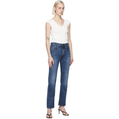 Shop Totême Blue Regular Fit Jeans In 426 Dk Vint