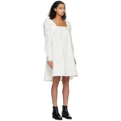 Shop Won Hundred White Elise Short Dress In Cannoli