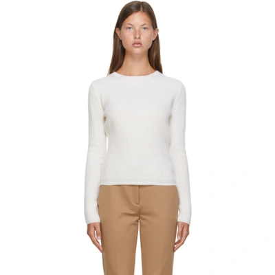 Shop Max Mara White Wool & Cashmere Pairak Sweater In 008 White