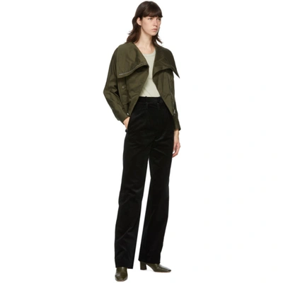 Shop 3.1 Phillip Lim Green Stand Collar Jacket In Ol301 Olive