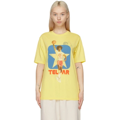 Telfar X Converse Basket Ball Short Sleeved T-shirt In Yellow | ModeSens
