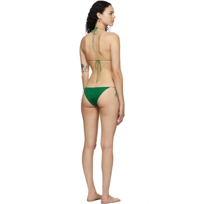 Shop Oseree Green Lumière Halter Bikini