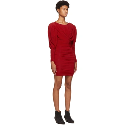 Shop Isabel Marant Red Ghita Dress In 70rd Red