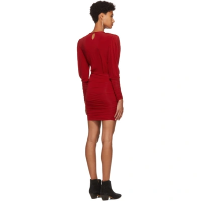 Shop Isabel Marant Red Ghita Dress In 70rd Red