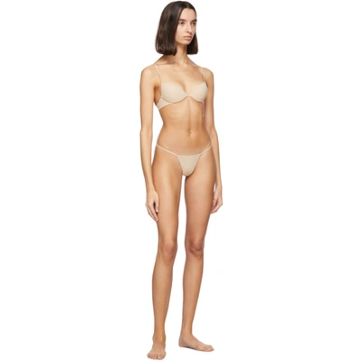 Shop La Perla Beige Invisible Second Skin Thong In S248 Light