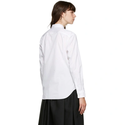 Shop Comme Des Garçons Homme Deux White Pocket Shirt Short Dress In 2 White