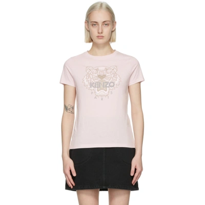 Shop Kenzo Pink Classic Tiger T-shirt In 34 Pink