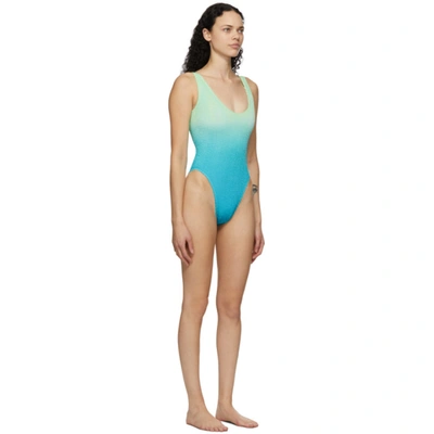 Shop Bound By Bond-eye Green & Blue 'the Mara' One-piece Swimsuit In Poolside