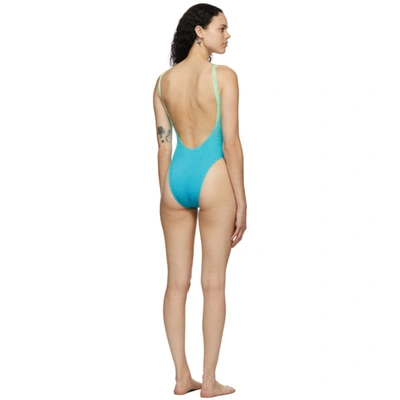 Shop Bound By Bond-eye Green & Blue 'the Mara' One-piece Swimsuit In Poolside