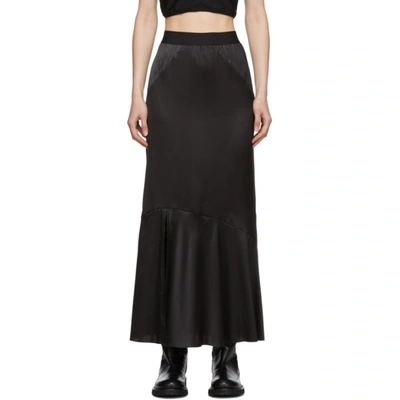 Shop Ann Demeulemeester Black Bias Skirt In 099 Black