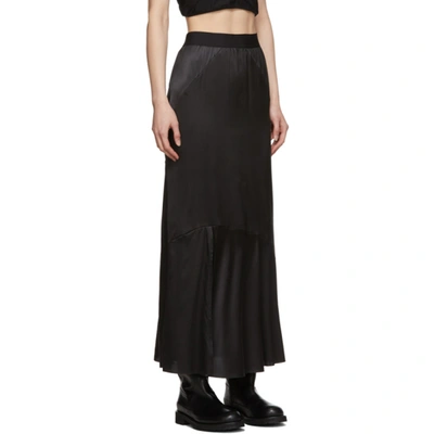 Shop Ann Demeulemeester Black Bias Skirt In 099 Black