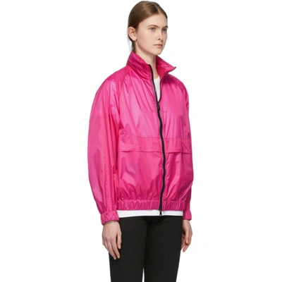 Shop Moncler Pink Groseille Jacket In 547 Magenta