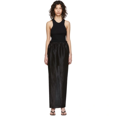 Shop Totême Black Nonza Dress In 200 Black