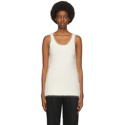 Shop Totême White Alpaca Vence Tank Top In 160 Ivory