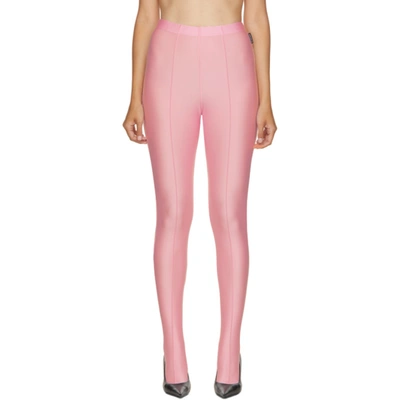 Shop Balenciaga Pink Dynasty Leggings In 5630 Pink