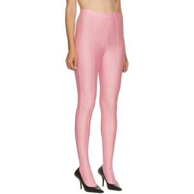 Shop Balenciaga Pink Dynasty Leggings In 5630 Pink