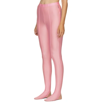 Shop Balenciaga Pink Dynasty Leggings In 5630 Pink