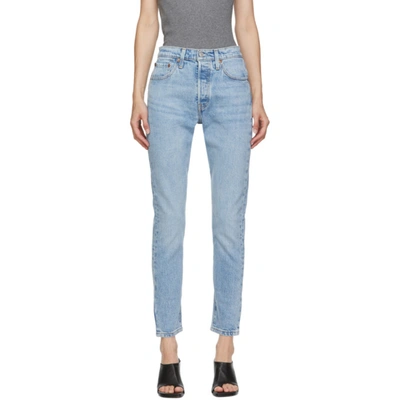 Shop Levi's Blue 501 Skinny Jeans In Tango Light