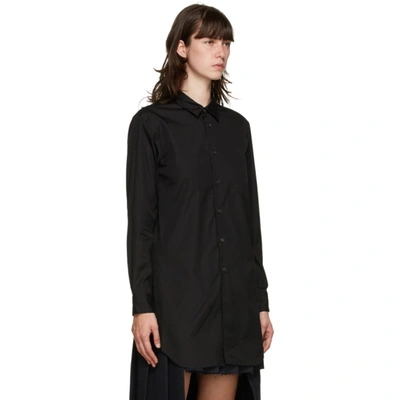 Shop Comme Des Garçons Homme Deux Comme Des Garcons Homme Plus Black Double Panel Shirt Dress In 1 Black