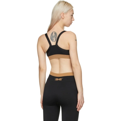 Shop Victoria Beckham Black Seamless Low-impact Sports Bra