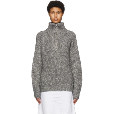 Shop Isabel Marant Étoile Grey Myclan Sweater In 02an Anthra