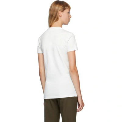 Shop Jil Sander Three-pack Off-white Lower Patch T-shirts In 100 White
