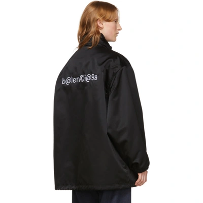 Shop Balenciaga Black Symbolic Logo Jacket In 1000 Black