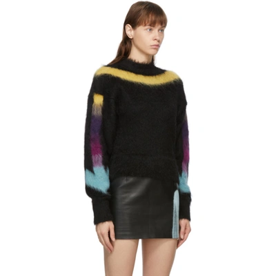 Shop Off-white Black & Multicolor Alpaca Sweater In Black/multi