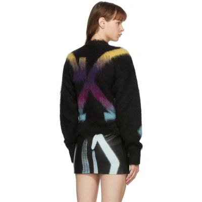Shop Off-white Black & Multicolor Alpaca Sweater In Black/multi