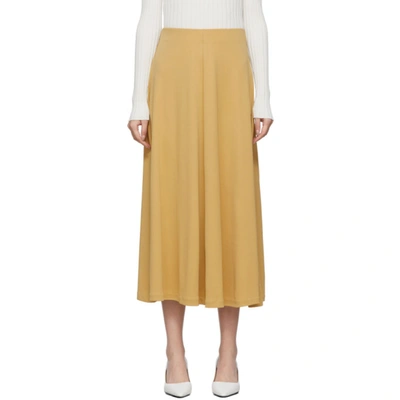 Shop Totême Yellow Varadero Skirt In 820 Oat