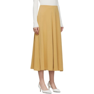Shop Totême Yellow Varadero Skirt In 820 Oat
