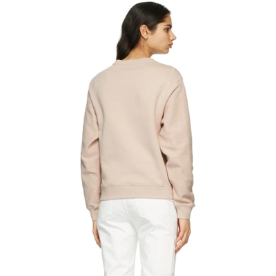 Shop Loewe Pink Anagram Sweatshirt In Pale Salmon