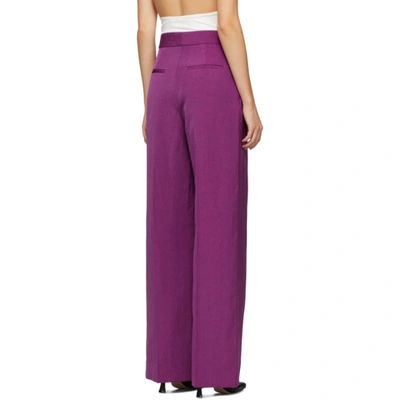 Shop Partow Purple Sands Trousers In Orchid