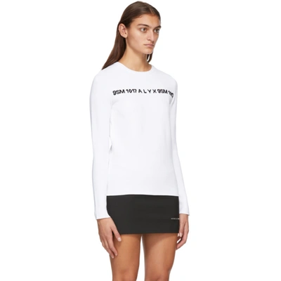Shop Alyx White & Black 3d Logo Sweater In Wth0001 Whi