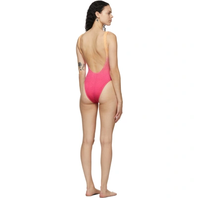 Shop Bound By Bond-eye Pink & Orange 'the Mara' One-piece Swimsuit In Sunset