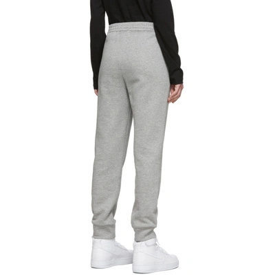 Shop Moncler Grey Logo Lounge Pants In 987 Grey