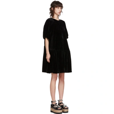 Shop Cecilie Bahnsen Black Velvet Alexa Dress