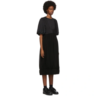 Shop Comme Des Garçons Comme Des Garcons Black Georgette Suspender Skirt In 1 Black Bla