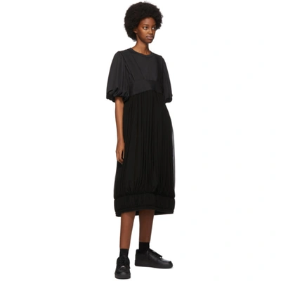 Shop Comme Des Garçons Comme Des Garcons Black Georgette Suspender Skirt In 1 Black Bla