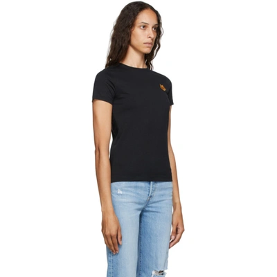 Shop Kenzo Black Tiger Crest T-shirt In 99 Black