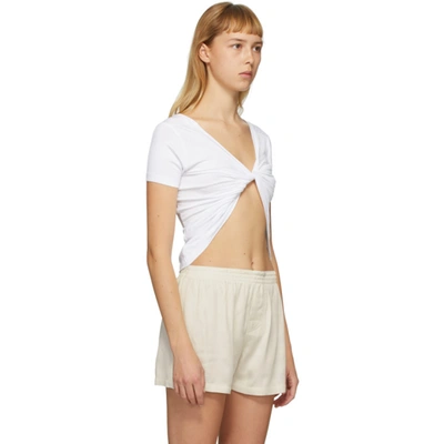 Shop Jacquemus Ssense Exclusive White 'le T-shirt Sprezza' T-shirt In Optic White