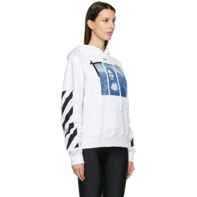 Shop Off-white White Mona Lisa Hoodie