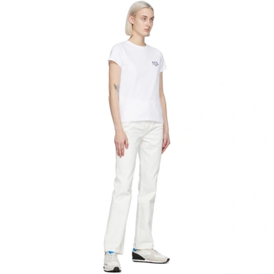 Shop Apc White Denise T-shirt In Aab White