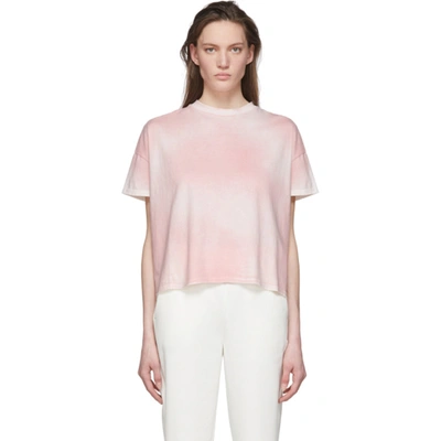 Shop Moncler Pink Shaded T-shirt In 500 Pink